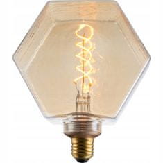 Basic Dekorativní LED žárovka E27 FILAMENT 4W Jantarová