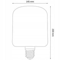 Basic Dekorativní LED žárovka E27 FILAMENT 4W 50lm Smoke