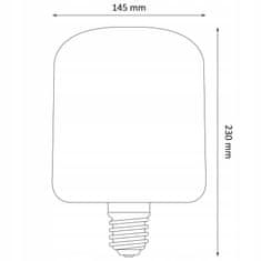 Basic Dekorativní LED žárovka E27 FILAMENT 4W Jantarová