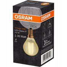Basic Dekorativní LED žárovka E14 P40 4W 35W 2400K OSRAM