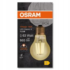 Basic Dekorativní LED žárovka E27 A60 7,5W 2400K OSRAM