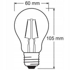 Basic Dekorativní LED žárovka E27 A60 2,5W 2400K OSRAM