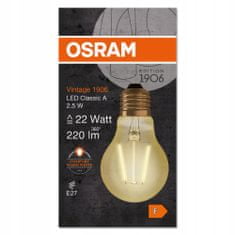 Basic Dekorativní LED žárovka E27 A60 2,5W 2400K OSRAM