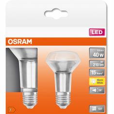 Osram 2x LED žárovka E27 R63 2,6W = 40W 210lm 2700K Teplá bílá