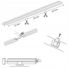 Basic NEON Strip ELASTICKÝ LED PÁSEK Modrý IP65 5m