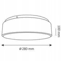 Basic Stropní svítidlo LED panelové stropní svítidlo 15W IP44