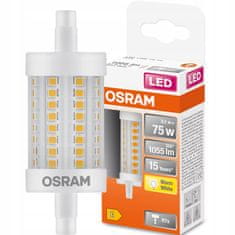 Osram LED žárovka 78mm R7s 8,2W = 75W 1055lm 2700K Teplá bílá