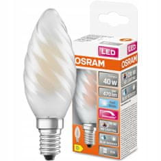 Osram Stmívatelná LED žárovka E14 BW35 3,4W = 40W 470lm 4000K Neutrální bílá FILAMENT