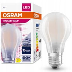 Osram LED žárovka E27 A60 7,5W = 75W 1055lm 4000K Neutrální bílá FILAMENT