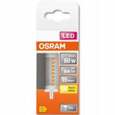 Osram LED žárovka 78mm R7s 6,5W = 60W 806lm 2700K Teplá bílá