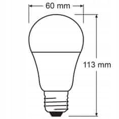 Osram 3x LED žárovka E27 A60 8,5W = 60W 806lm 6500K Studená bílá