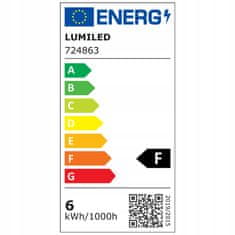 LUMILED LED žárovka GU10 PAR16 6W= 60W 580lm 6500K Studená bílá Černá