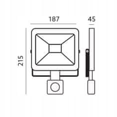 Basic LED světlomet HALOGENOVÁ LAMPA 30W SENZOR POHYBU