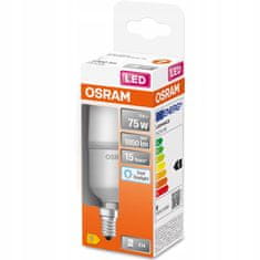 Osram LED žárovka E14 STICK 9W = 75W 1050lm 6500K Studená bílá