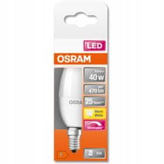 Osram Stmívatelná LED žárovka E14 SVÍČKA 4,9W= 40W 470lm 2700K Teplá bílá 