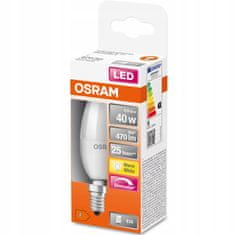 Osram Stmívatelná LED žárovka E14 SVÍČKA 4,9W= 40W 470lm 2700K Teplá bílá 