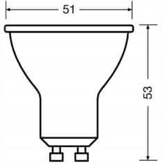 Osram LED žárovka GU10 PAR16 6,9W = 80W 575lm 4000K Neutrální bílá 36°