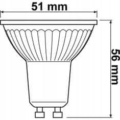 Osram LED žárovka GU10 PAR16 4,3W = 50W 350lm 4000K Neutrální bílá 120°