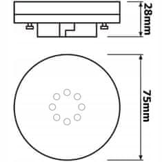 Basic LED žárovka GX53 G53 4,9W = 40W 470lm 2700K OSRAM