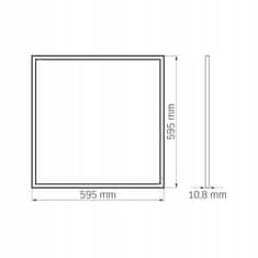 Basic LED panel pod omítku KRYT Rám 60x60cm 40W