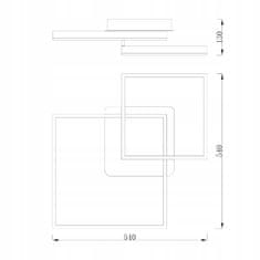 Basic LED STROPNÍ SVÍTIDLO LUSTR PLAFON MODERNÍ 70W