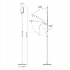 Basic Stolní stojací lampa 3000K-5500K stmívatelná