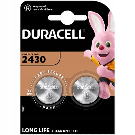 Basic 2x DURACELL LITHIOVÁ BATERIE CR2430 DL2430 ECR 3V