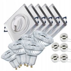 Basic OSRAM 5x halogenová skleněná lampa + LED GU10