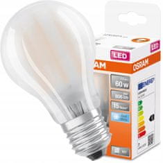 Osram LED žárovka E27 A60 7W = 60W 806lm 4000K Neutrální bílá FILAMENTT