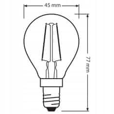 Basic LED žárovka E14 Ball Vintage 2,5W 22W 2400K OSRAM