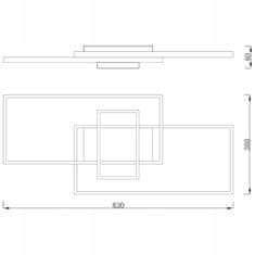 Basic Stropní svítidlo CHANDELIER PLAFON LED MODERN 90W