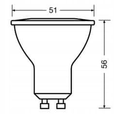 Basic 10x HALOGEN GU10 5W LED žárovka = 50W 6500K OSRAM