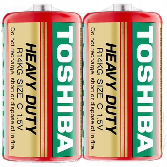 Basic 2x baterie TOSHIBA STRONG HEAVY DUTY R14 C 1,5V