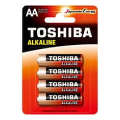 Basic Alkalické baterie TOSHIBA FINGERS LR6 AA 4 ks