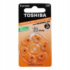 Basic 6X TOSHIBA PR48 13 Baterie do sluchadel