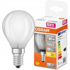 Osram LED žárovka E14 P45 4W = 40W 470lm 2700K Teplá bílá FILAMENT
