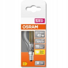 Osram LED žárovka E14 P45 4W = 40W 470lm 2700K Teplá bílá FILAMENT