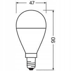 Basic LED kuličková žárovka E14 7W = 60W 806lm 2700K OSRAM