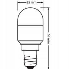 Basic LED žárovka MINI E14 T26 2,3W = 20W 6500K OSRAM