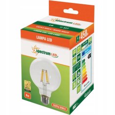 Basic LED žárovka GLOB FILAMENT G95 E27 4W Dekorativní