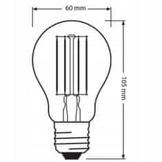 Osram 3x LED žárovka E27 A60 11W = 100W 1521lm 2700K Teplá bílá FILAMENT