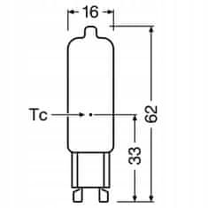 Osram LED žárovka COB G9 CAPSULE 1,8W = 20W 200lm 2700K Teplá bílá