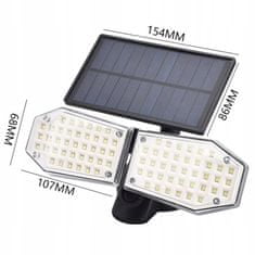 Basic SOLÁRNÍ LED LAMPA 78x LED 15W pohybový senzor IP65