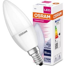 Osram LED žárovka E14 SVÍČKA 4,9W = 40W 470lm 2700K Teplá bílá