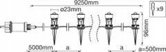 Basic Dekorativní LED bodová světla 6W 9 Dot LEDVANCE