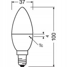 Basic ANTIBAKTERIÁLNÍ LED žárovka E14 8,5W OSRAM Tepl