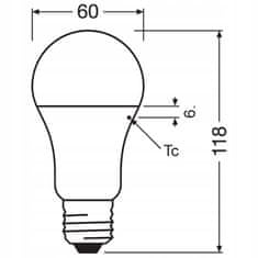 Basic LED ANTIBAKTERIÁLNÍ E27 10W OSRAM Neutrální žárovka