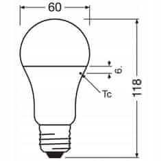 Basic LED ANTIBAKTERIÁLNÍ E27 13W OSRAM Neutrální žárovka