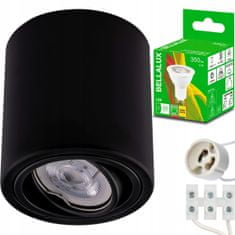 Basic 3x přisazené HALOGEN TUBA + LED GU10 5W svítidlo