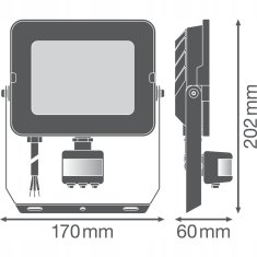 Basic LED reflektor 50W 3000K LEDVANCE POHYBOVÝ SENZOR